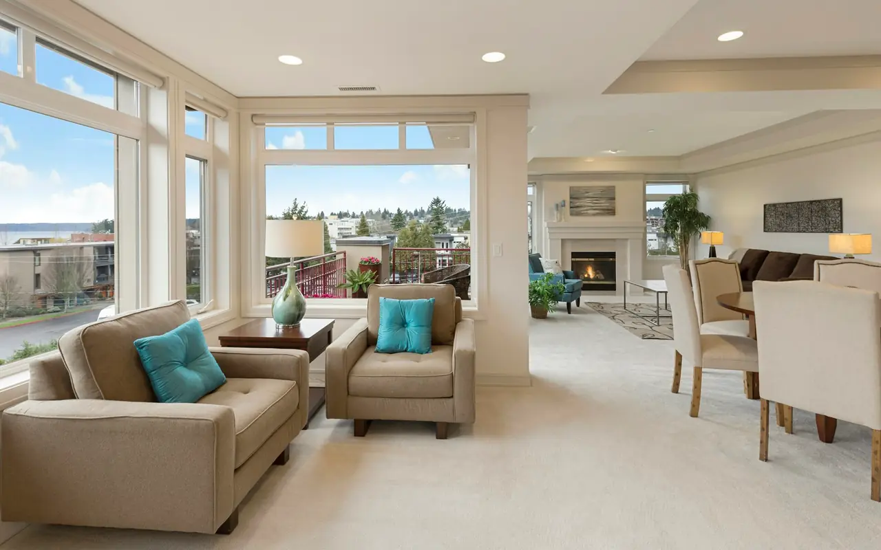 Modern apartment interior for investor rental-property financing